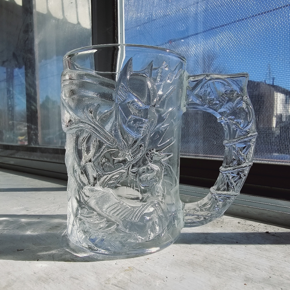 Vintage Batman Forever McDonald's Children's glass mug excellent condition